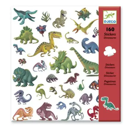 יצירה - 160 מדבקות דינוזאורים