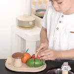 סט ירקות מעץ פלאנווד