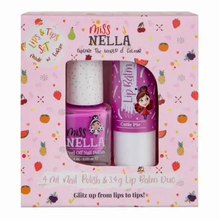 דואו שפתון ולק Miss Nella - סגול