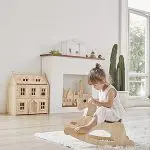 סוס עץ נדנדה פאלומינו (כפרי)