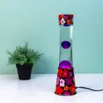מנורת לבה בסיס פרחים