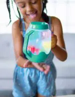 צנצנת מחליפה צבעים במים - ירוק