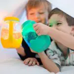 צנצנת מחליפה צבעים במים - ירוק