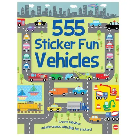 חוברת 555 מדבקות - כלי תחבורה