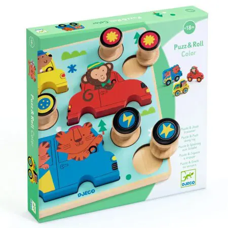 פאזל עץ - מתגלגלים בצבעים
