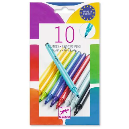 יצירה חומרים - 10 טושים קשת
