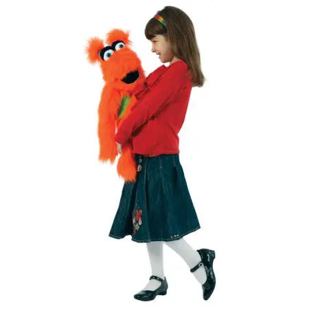 בובת כפפה - מפלצת כתומה גדולה