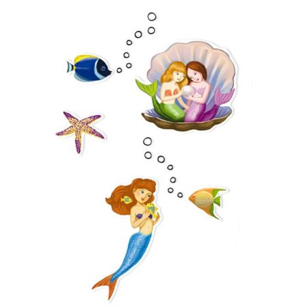 יצירה - 160 מדבקות בנות הים