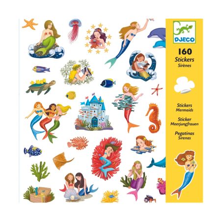 יצירה - 160 מדבקות בנות הים