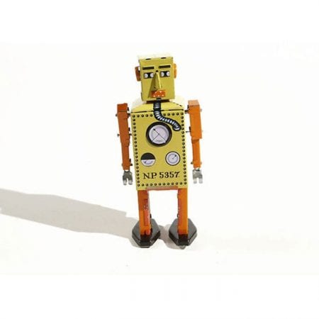 רובוט ליליפוט צהוב מפח