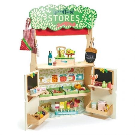 צעצוע משולב חנות ותיאטרון בובות מעץ