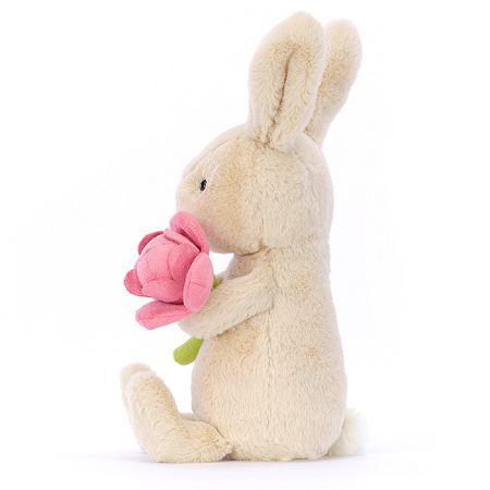 בובה רכה ארנב עם פרח