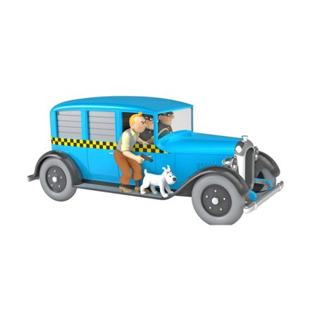 טין טין - מכונית אספנות מונית שיקאגו כחולה