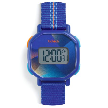 שעון דיגיטלי רטרו - כחול