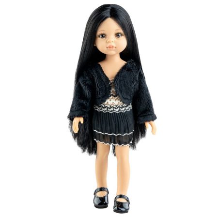 בובת ילדה - קרולה חצאית שחורה