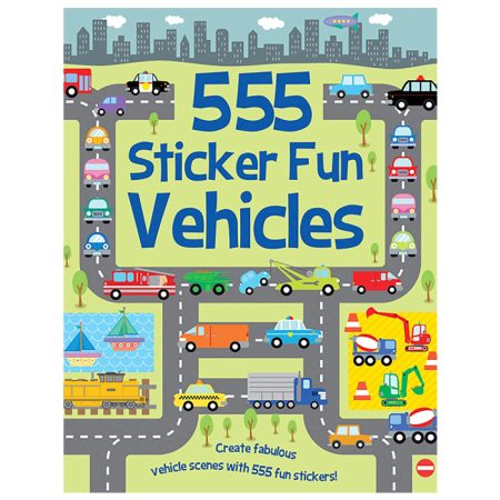 חוברת 555 מדבקות - כלי תחבורה