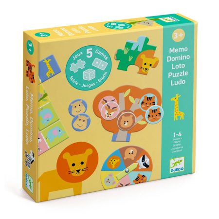 ערכת משחקים 5 באחד - בסוואנה