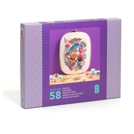 סדנת אמן 58 - רקמת חרוזים צמחים